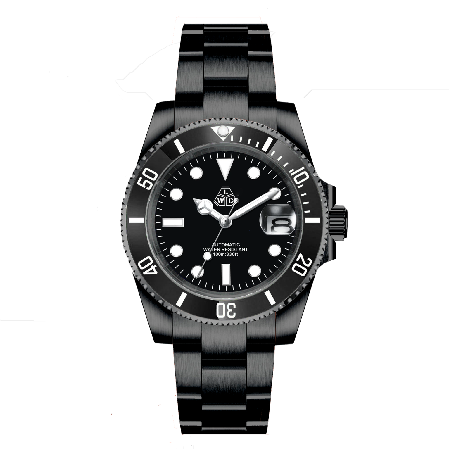 All Black Dive Watch Long White Cloud Watches All Black Dive Watch Long White Cloud Watches